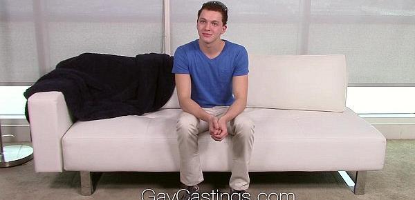  HD GayCastings - Young student Max Bradley is trying out for porn
